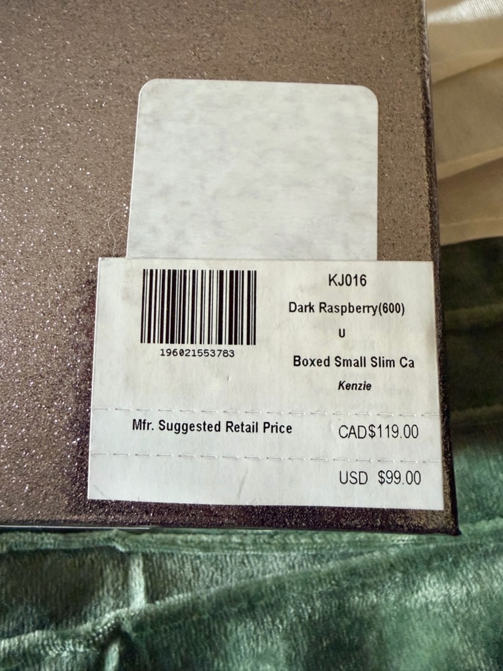 kate spade Metallic Dark Raspberry Card Case - Picture 3 of 3